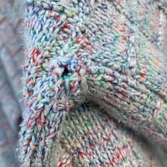 St. John's Bay Vintage Made in The USA Pastel Rainbow Confetti Sweater -Men's L - Picture 6 of 9